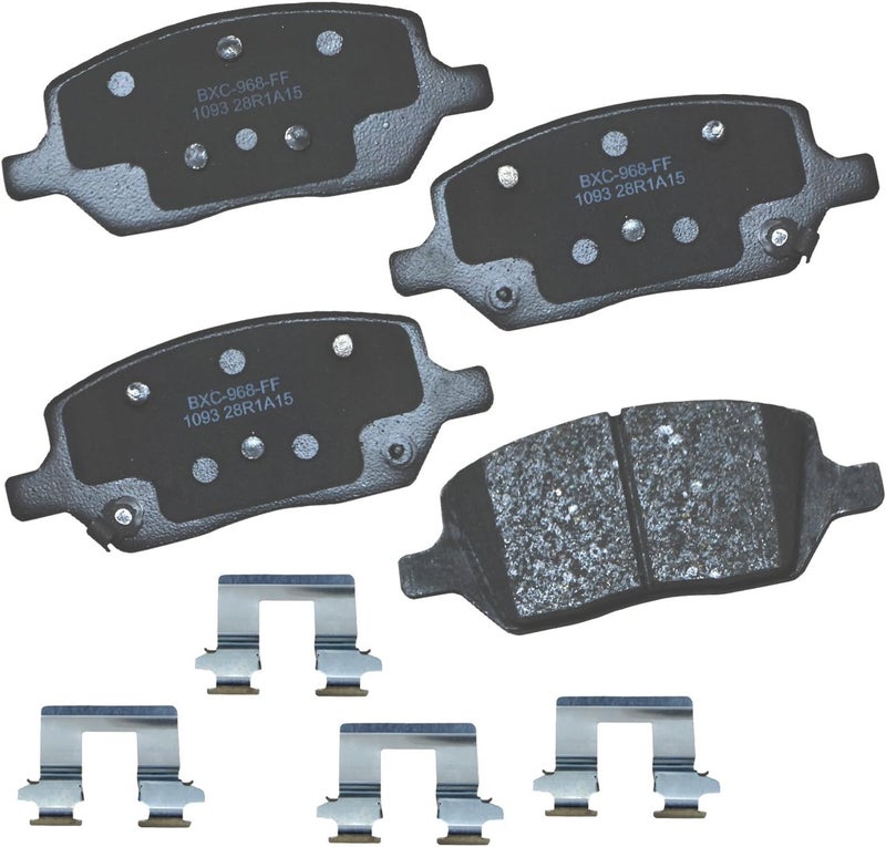 Bendix Premium SBC1093 Ceramic Rear Brake Pads for Select Models Buick Terraza, Chevrolet Uplander, Mobility Ventures MV-1, Pontiac Montana, Saturn Relay, VPG MV-1 - Image 1